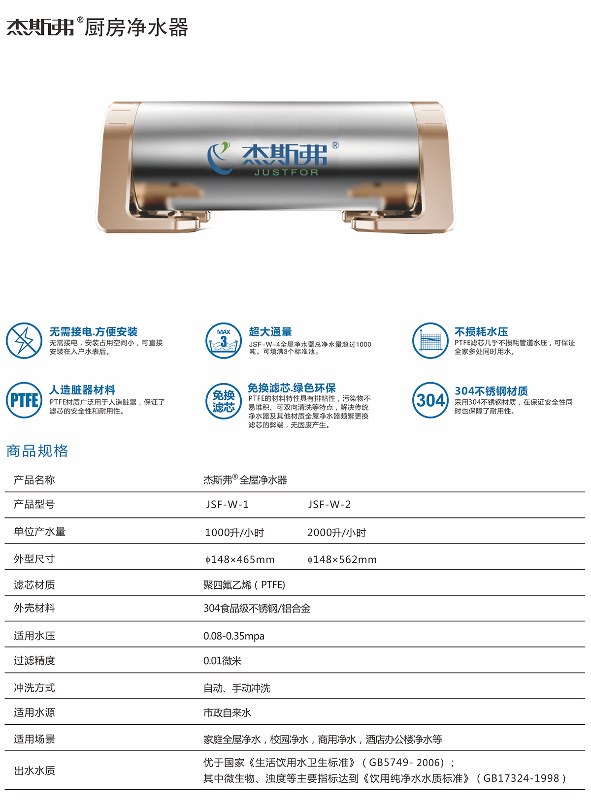 杰斯弗熱水凈水器（JSF-W-1、JSF-W-2）-1